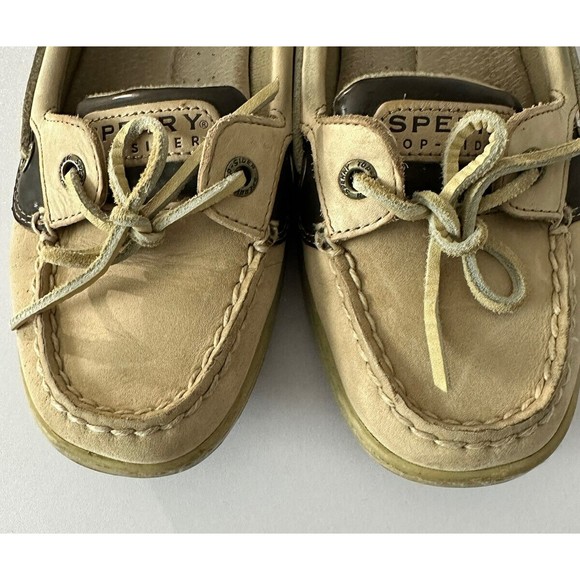 Sperry Top Siders Womens 8.5M Boat Shoes Beige Leopard Cheetah Print Flat Loafer - Picture 9 of 9